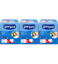 Canped Hasta Bezi Yetişkin Bel Bantlı Tekstil Yüzey L - Büyük - Large 42 Adet (3PK*14)