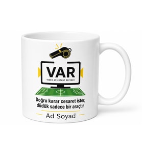 Hakeme Düdük Çalanlara VAR Kararı Adil Yönetim Kupa Bardak Hediye