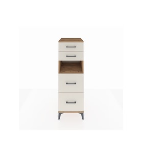 Kronos Dolap Tek Raflı 4 Çekmeceli 44x59x134 Çam-Aytaşı