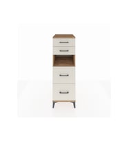 Kronos Dolap Tek Raflı 4 Çekmeceli 44x59x134 Çam-Aytaşı