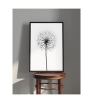 Tablo  Ahşap Çerçeveli Tablo  Çerçeveli Poster  Karahindiba, Çiçek Temalı Tablo, Soyut Tablo (Karışık)