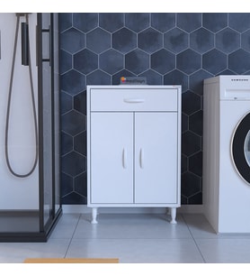EMİR ÇOK AMAÇLI DOLAP 1 ÇEKMECE 2 KAPAK (Beyaz)