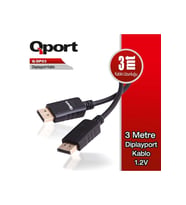 QPORT 3metre Q-DP34 DP Kablo 1.4V
