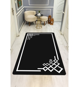 Modern Desenli Dijital Baskı Kaymaz Taban Halı H0185