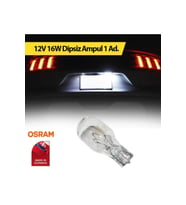 12v 16w Dipsiz Ampul Osram 1 Adet W16w (Sarı)