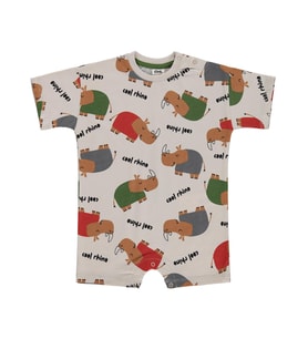 Civil Baby Cool Rhino Baskılı 6-18 Ay Tulum - Bej