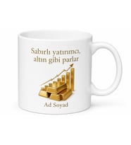 Altın Yatırımcısına Gram Altın Güvenli Liman Tasarruf Kupası Hediye Bardak