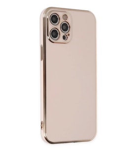 Newface Apple iPhone 12 Pro Max Kılıf Volet Silikon - Pembe