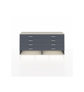 Arges Konsol 8 Çekmeceli  176x30x99 Antrasit-Aytaşı/Antrasit