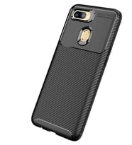 Oppo A5S Kılıf Esnek Soft Karbon Tasarım Legion Serisi (Siyah)