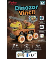 Oyuncak Uzaktan Kumandalı Işıklı Müzikli Şarjlı 360 Derece Dönen Dinozor İş Makineleri