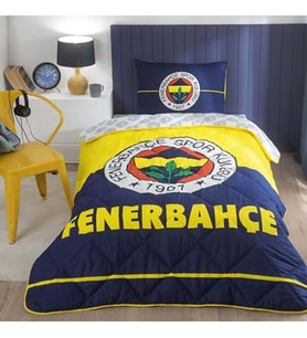 Logo Düz Pamuk-Polyester Uyku Seti, Çok Renkli, Tek Kişilik