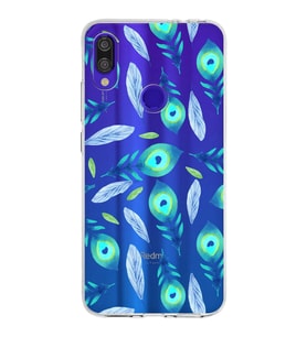 PrintiFy Xiaomi Redmi Note 7 Pro ile Uyumlu 1mm Slim Fit Nazar Boncuğu 3 Baskılı Şeffaf  Kılıf