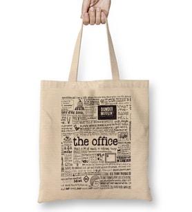 A Visual Representation Of The Office Graphic Bez Çanta Uzun Saplı