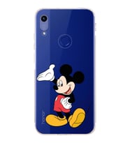Huawei Honor 8a  Kamera korumalı Kapak Mickey Mouse Tasarımlı  Şeffaf Kılıf