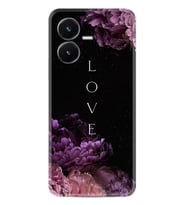 Vivo Y22S Kılıf Silikon Desen Özel Seri Love Flow 1664