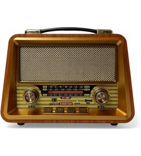 Bluetooth Hoparlör Mp3 Çalar Müzik Kutusu Nostaljik Radyo