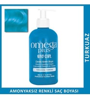 Omega Plus Bad Girl Turkuaz Amonyaksız Renkli Saç Boyası 250 ml
