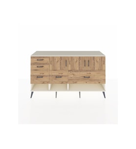 Kronos Konsol 3 Raflı 5 Çekmeceli 3 Kapaklı 176x59x99 Aytaşı-Çam