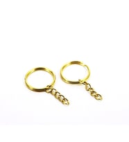 Anahtarlık Halkası Zincirli  4 CM (1000 Adet)  Altın
