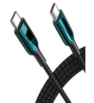 FC037 30CM Çinko 3A, 60Watt Hızlı Şarj Kablosu, USB-C to Type-C 0.3m, Ara Kablo