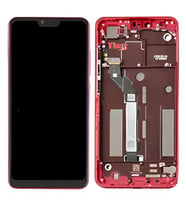 Tkgz - Xiaomi Mİ 8 LİTE Uyumlu Lcd Ekran Dokunmatik Servis ÇITALI KIRMIZI