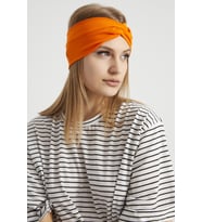 Stil turuncu, butik tasarım Kadın Bandana Saç Bandı, ekstra yumuşak,  Esnek, doğal, pamuklu Penye