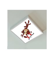 Kaykaycı Tazman Çocuk Led Avize-60w Güçlü Aydınlatma-60x60 Modern Çerçeve Led Avize