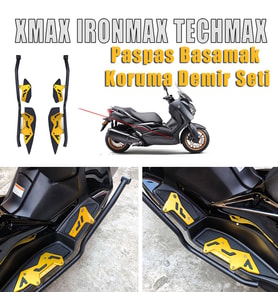 Xmax Techmax 250/300 2018-2025 Paspas Basamak Koruma Demir Seti Sarı Renk