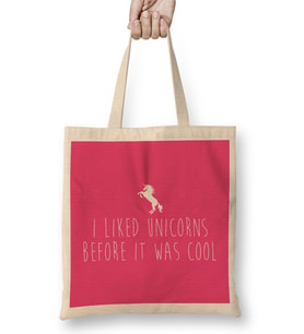 I Liked Unicorns Before It Was Cool Bez Çanta Uzun Saplı