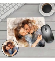 Kişiye Özel Sulu Boya Efektli Anneye Hediye Mousepad