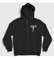 Presmono Unisex Siyah Ultraviolence Lana Del Rey Fermuarlı Kapüşonlu Sweatshirt 157110tt