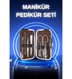 Manikür Pedikür Seti 7 Parça Tırnak Mantarı Tırnak Batığı Temizleme Taşınabilir