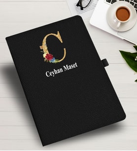 Kişiye Özel harf Tasarımlı  İsme Özel Defter