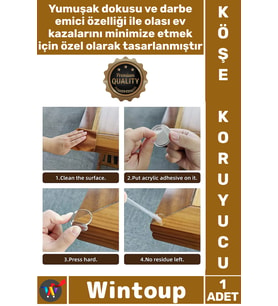 #KöşeKoruması Darbe Emici Bebek Güvenlik Mobilya Koruyucu Silikon Şeffaf Masa Kenarı Köşe Koruması