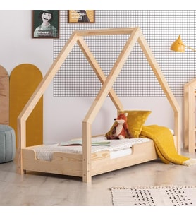 Markaawm Ahşap Yatak Montessori Karyola Doğal Çam 90x190 Modera