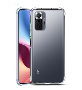 Xiaomi Redmi Note 10 Pro - Note 10 Pro Max Uyumlu Tıpalı Kamera Korumalı Yumuşak Şeffaf Kılıf