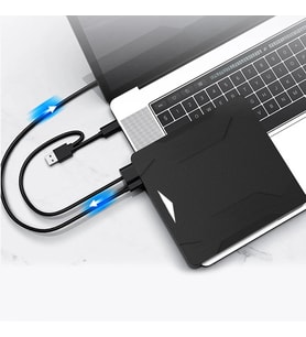 Monozone 5in1 CD Oynatıcı Yazıcı Okuyucu DVD Player Işıklı Okuyucu USB 3.0 Hub External TF SD Kart