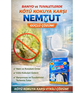 Banyolara Ve Tuvaletlere Özel Nem Rutubet Giderici Korozyon Koku Önleyici 2 Kutu 4 Paket 2 KG