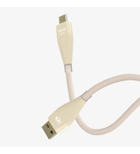 K691 Safe 1200mm 120W USB-A → Tip-C Turbo Şarj Ve Data Kablosu (Krem)