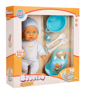 Aksesuarlı 35 cm Sesli Gülen Kokulu Bebek 3860