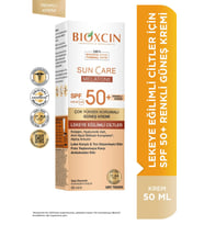 Bioxcin Lekeli Ciltler İçin Renkli 50 Faktör Güneş Kremi 50 ml