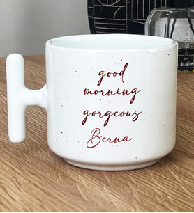 Kişiye Özel Good Morning Gorgeous Hediye T Kupa Bardak Sevgiliye Hediye (Beyaz)