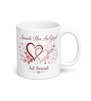 Romantik Sevgili Kupası Özel Tasarım Hediyelik Porselen Kupa Bardak Sevgiliye Hediye