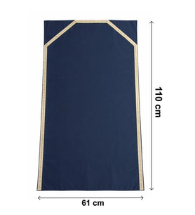 Çantalı Seccade - Fermuarlı Taşıma Çantalı Katlanabilir Seyahat Seccadesi - Lacivert