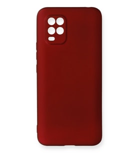 Mi 10 Lite Kılıf First Silikon - Bordo