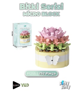 Panlos Micro Block Serisi 1255 Çiçek Buketi 232 Parça Oyuncak Yapım Seti FFP-1255