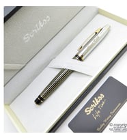Scrikss Special İsme Özel Gold Krom Siyah Altın Çizgili Roller Kalem