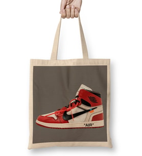 Nike Jordan 1 Off White Stencil Bez Çanta Uzun Saplı
