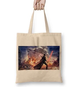 Star Wars ''Darth Vader'' İllüstrasyon Bez Çanta Uzun Saplı